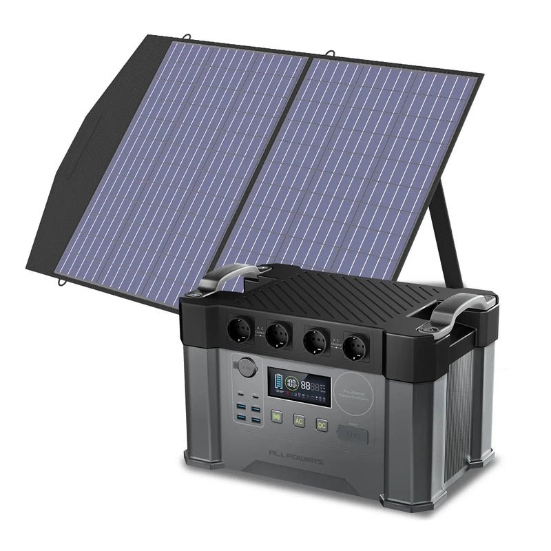 ALLPOWERS Solar Generator Kit 2400W (S2000 Pro + SP027 100W Solar Panel)