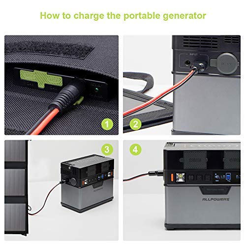 ALLPOWERS Solar Generator Kit 200W (S200 + SP012 100W Solar Panel)