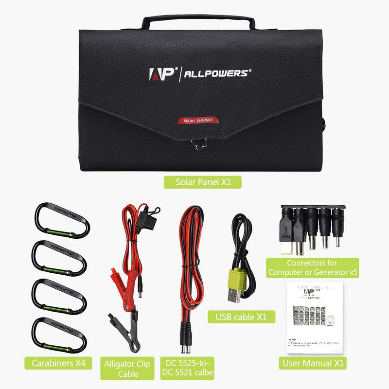 ALLPOWERS Solar Generator Kit 200W (S200 + SP012 100W Solar Panel)