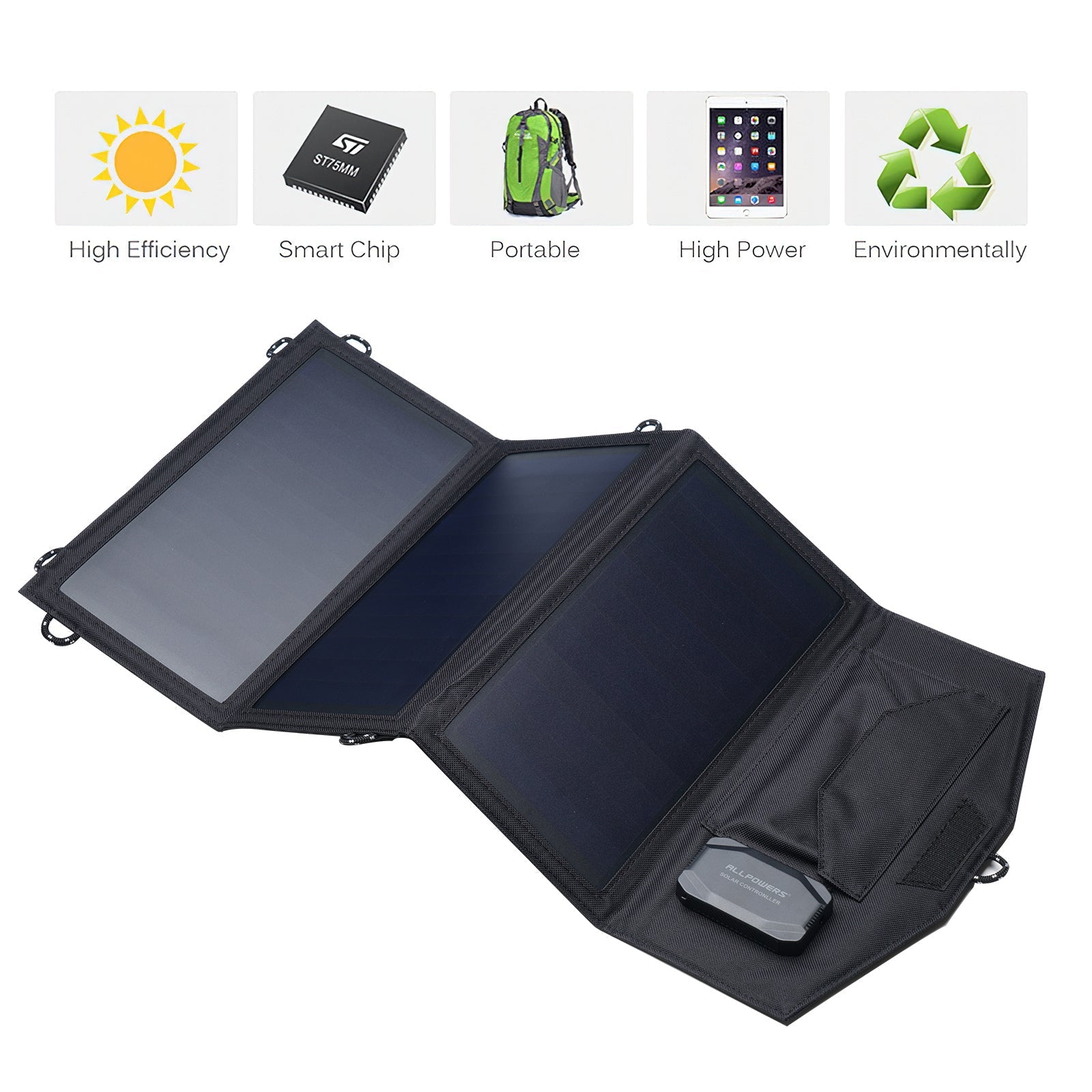 ALLPOWERS 18V 21W Solar Panel