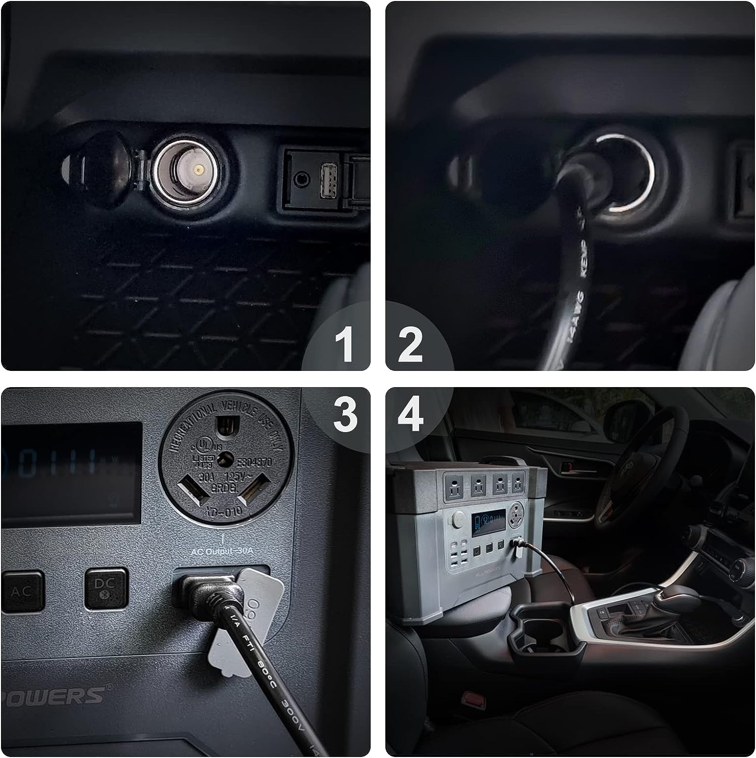 ALLPOWERS Car cigarette lighter charger to XT60 1.5M/4.9FT