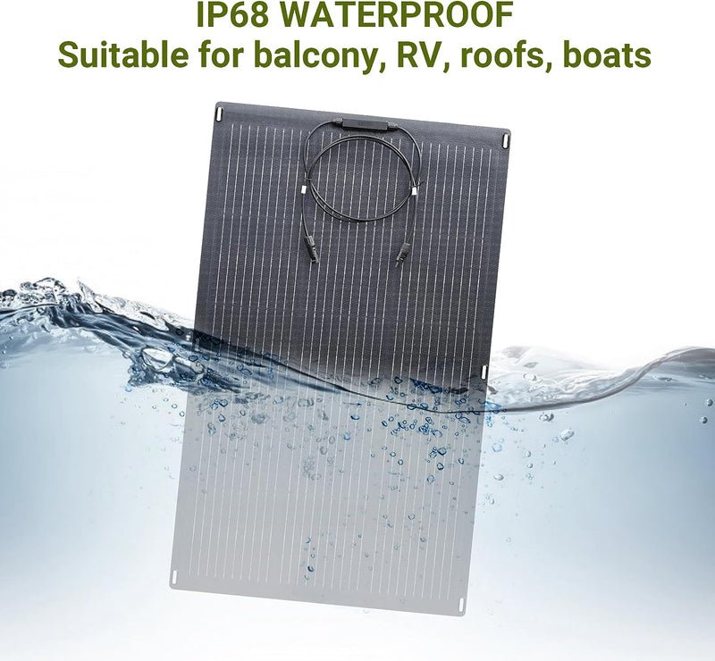 ALLPOWERS Solar Generator Kit 2500W (R2500 + SF200 200W Flexible Solar Panel)