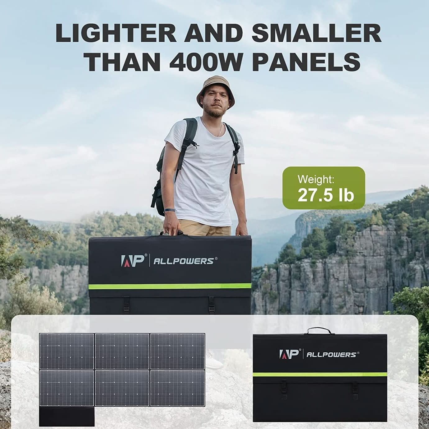 ALLPOWERS SP039 600W Monocrystalline Portable Solar Panel