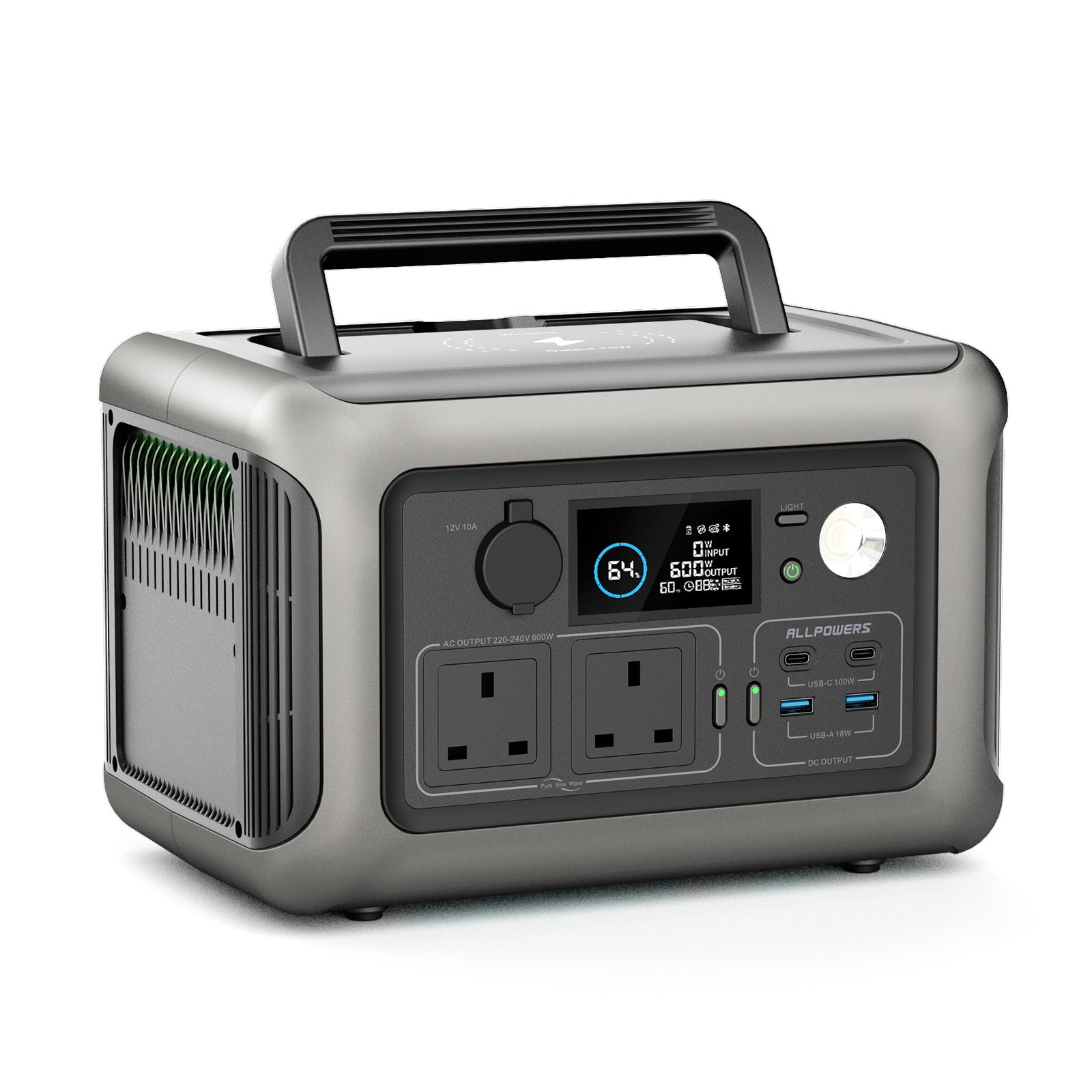 ALLPOWERS R600 Portable Power Station 600W 299Wh LiFeP04 Battery
