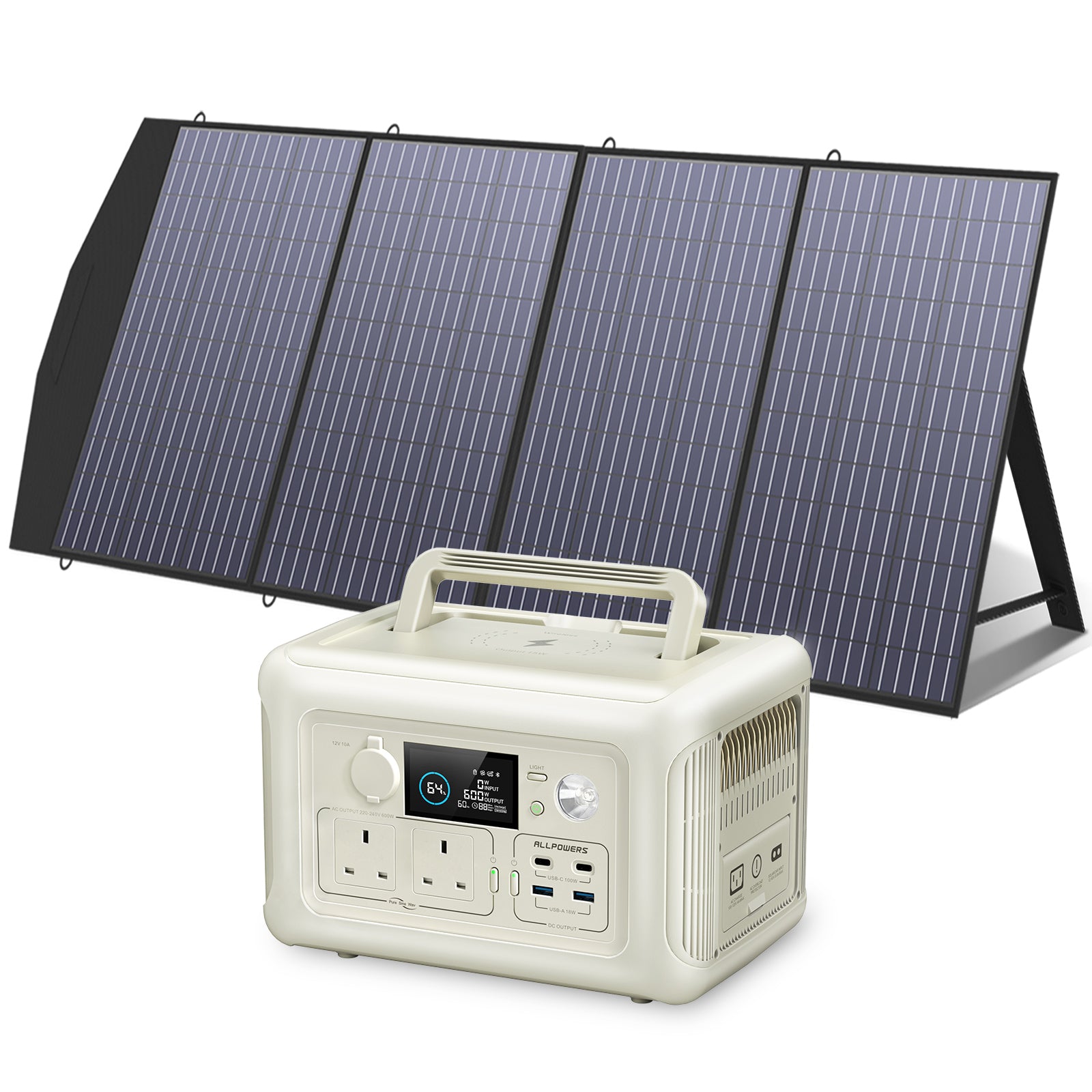 ALLPOWERS R600 Portable Power Station 600W 299Wh LiFeP04 Battery