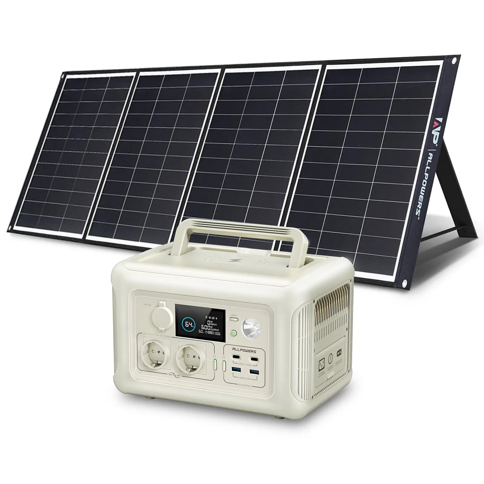 ALLPOWERS Solar Generator Kit 600W (R600 + SP035 200W Solar Panel)