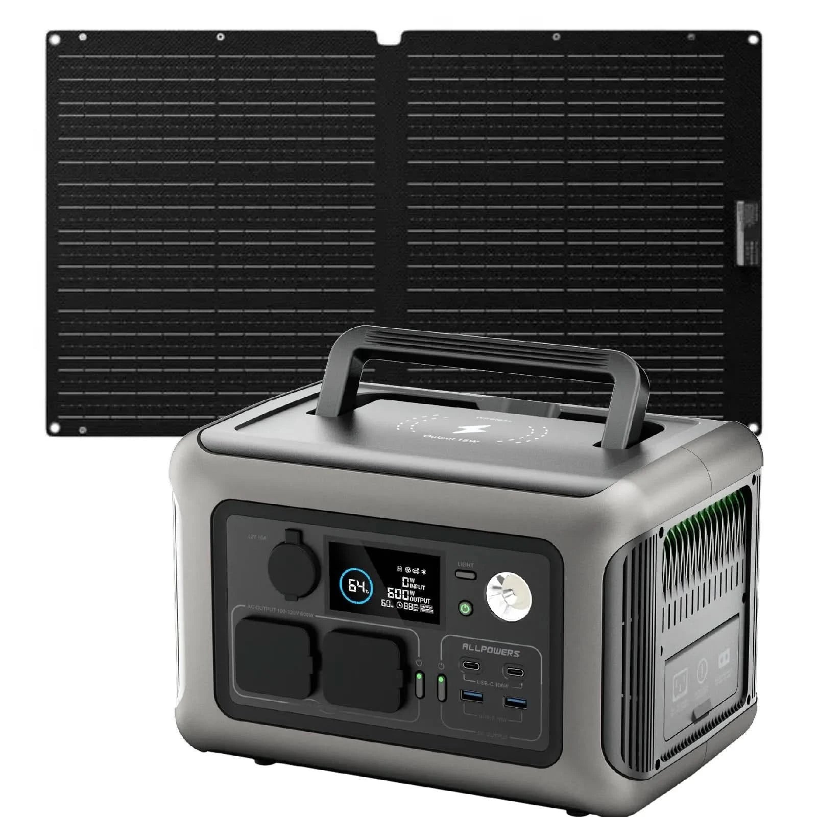 ALLPOWERS R600 Portable Power Station 600W 299Wh LiFeP04 Battery