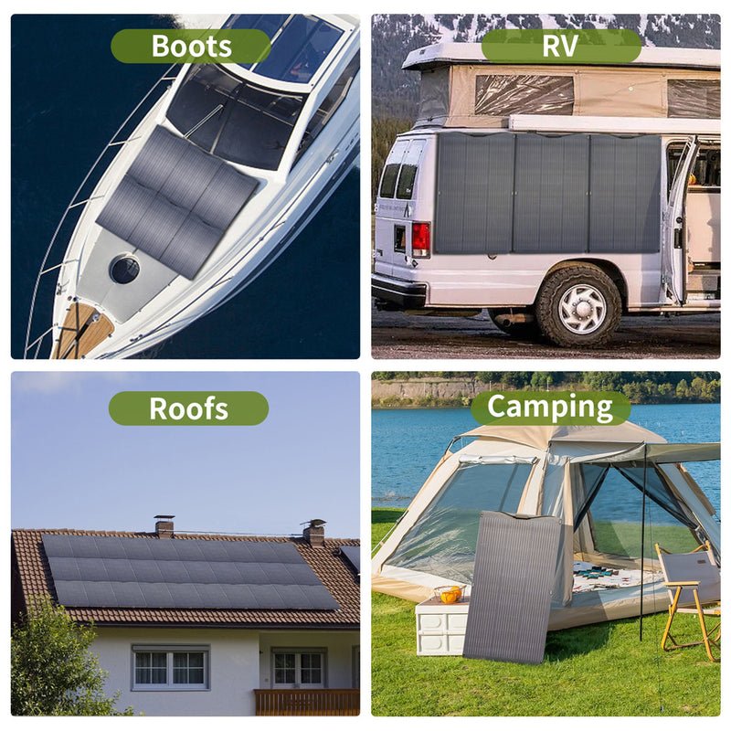 ALLPOWERS Solar Generator Kit 300W (S300 PLUS + SF100 100W Flexible Solar Panel)