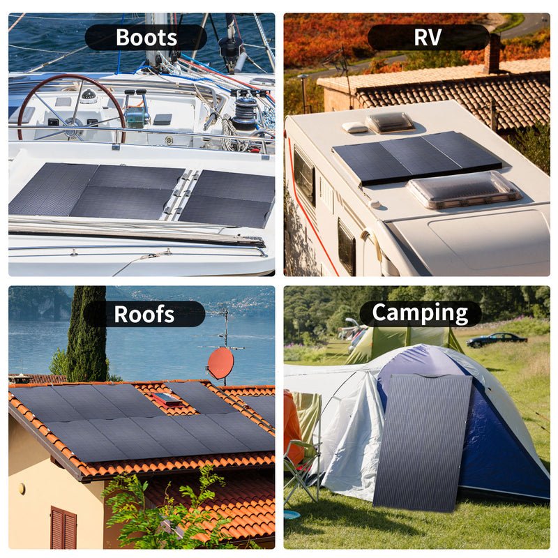 ALLPOWERS Solar Generator Kit 2500W (R2500 + SF200 200W Flexible Solar Panel)