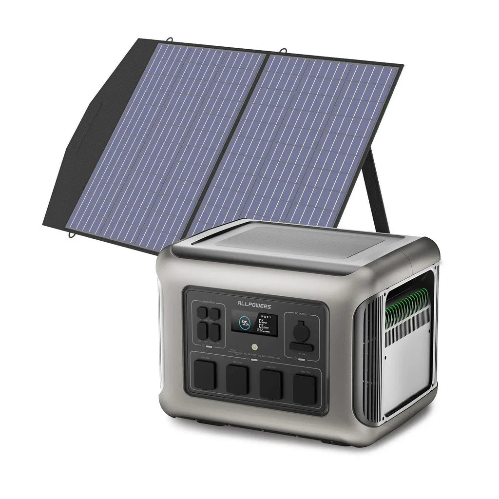 ALLPOWERS R2500-V2 UK Plugs Sockets Portable Power Station 2500W 1920Wh LiFePO4 Battery