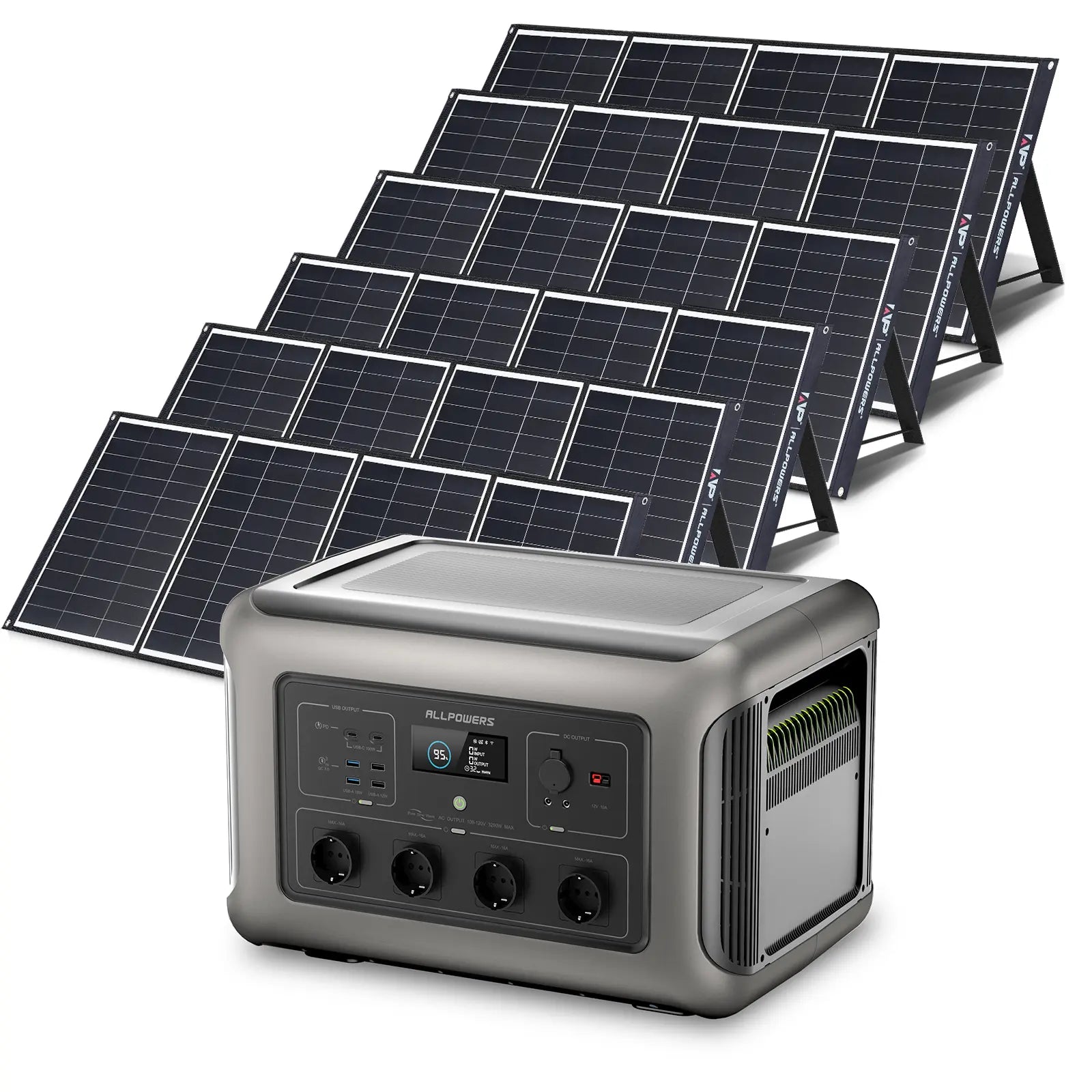 ALLPOWERS Solar Generator Kit 3500W (R3500 + SP035 200W Solar Panel)