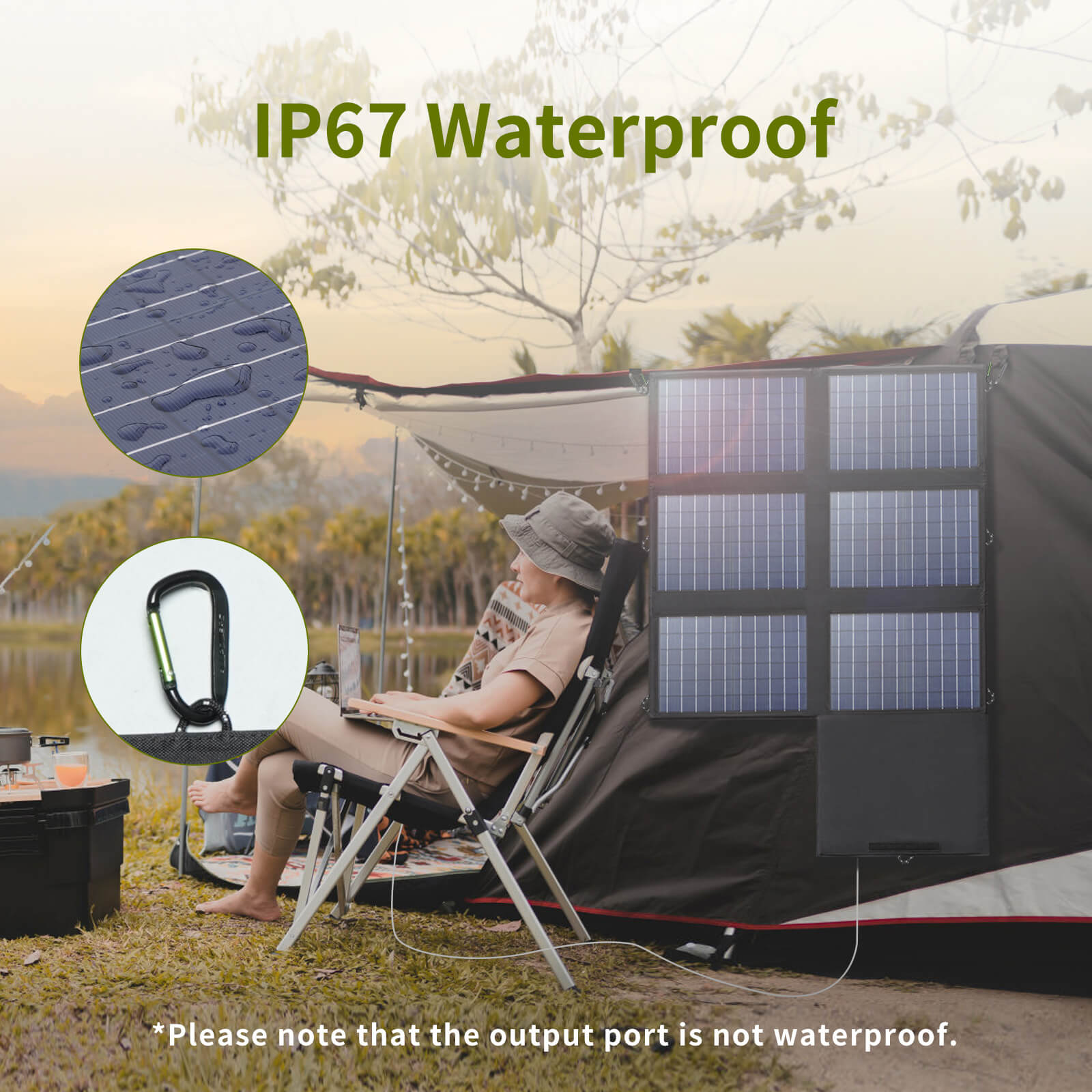 ALLPOWERS SP026 Foldable Polysilicon Solar Panel 60W