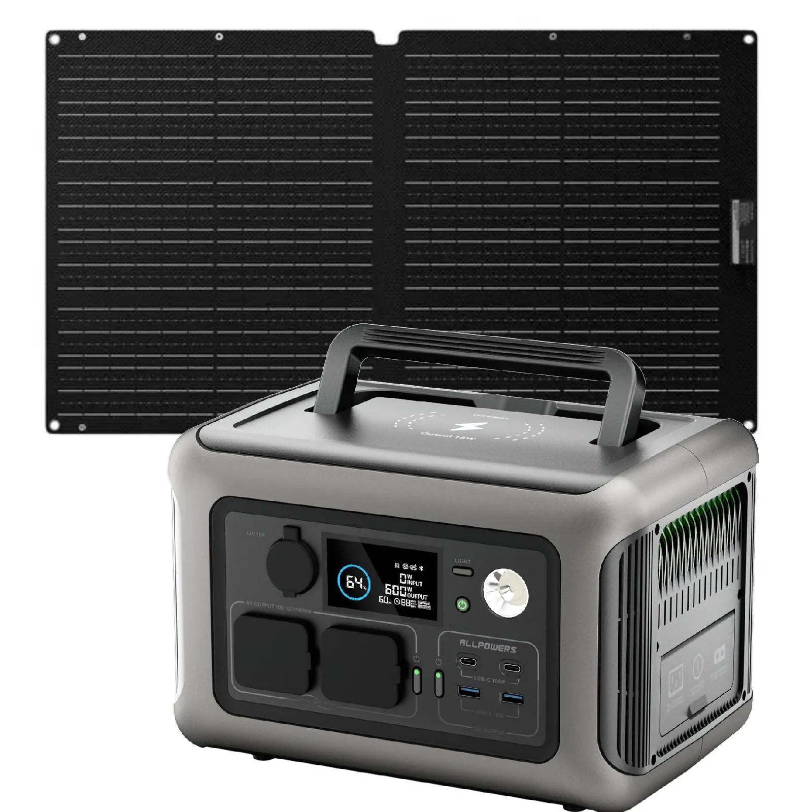 ALLPOWERS R600 Portable Power Station 600W 299Wh LiFeP04 Battery
