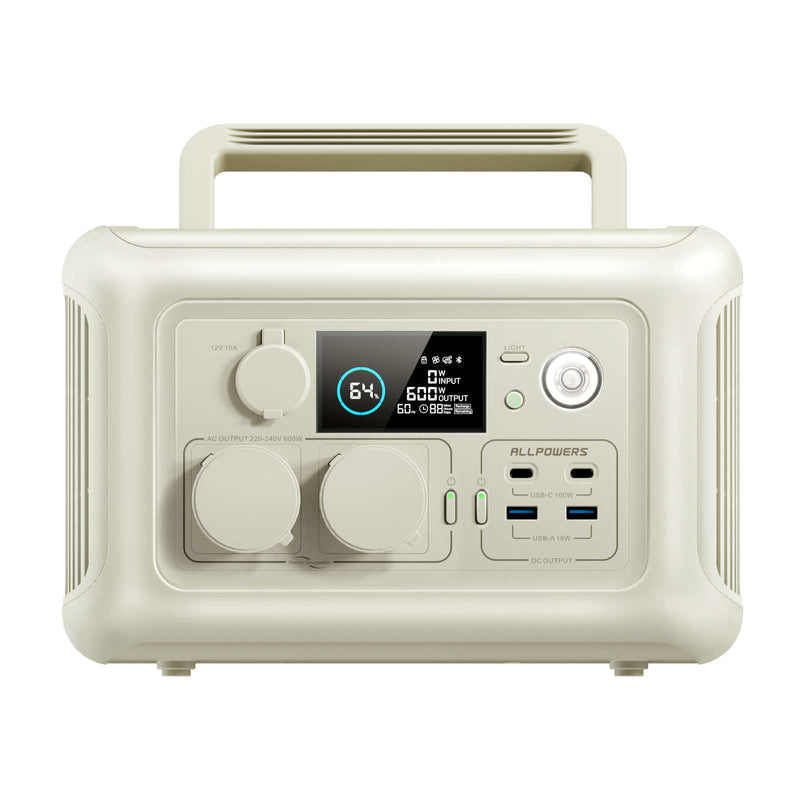 ALLPOWERS Solar Generator Kit 600W (R600 + SP029 140W Solar Panel)