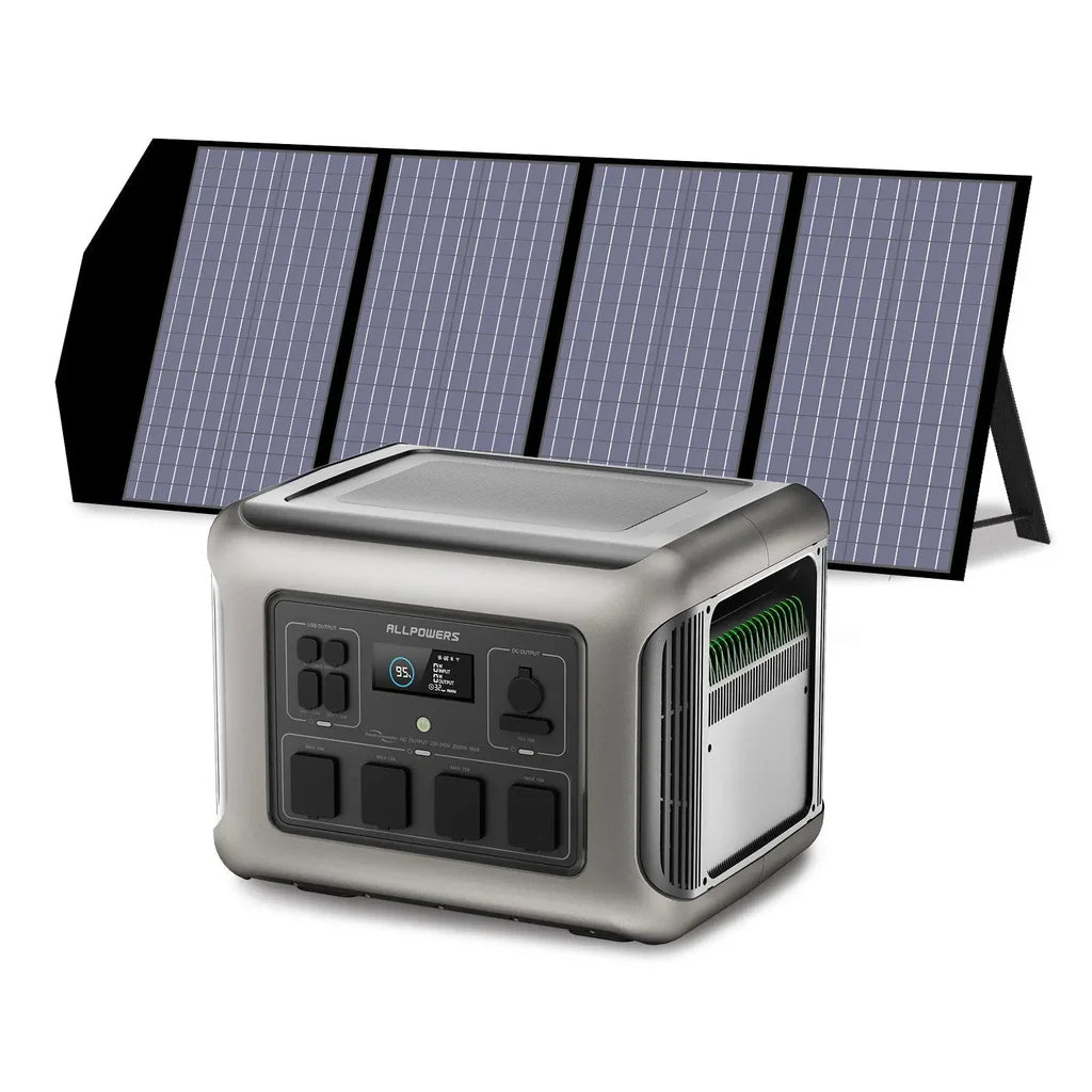 ALLPOWERS R2500-V2 UK Plugs Sockets Portable Power Station 2500W 1920Wh LiFePO4 Battery