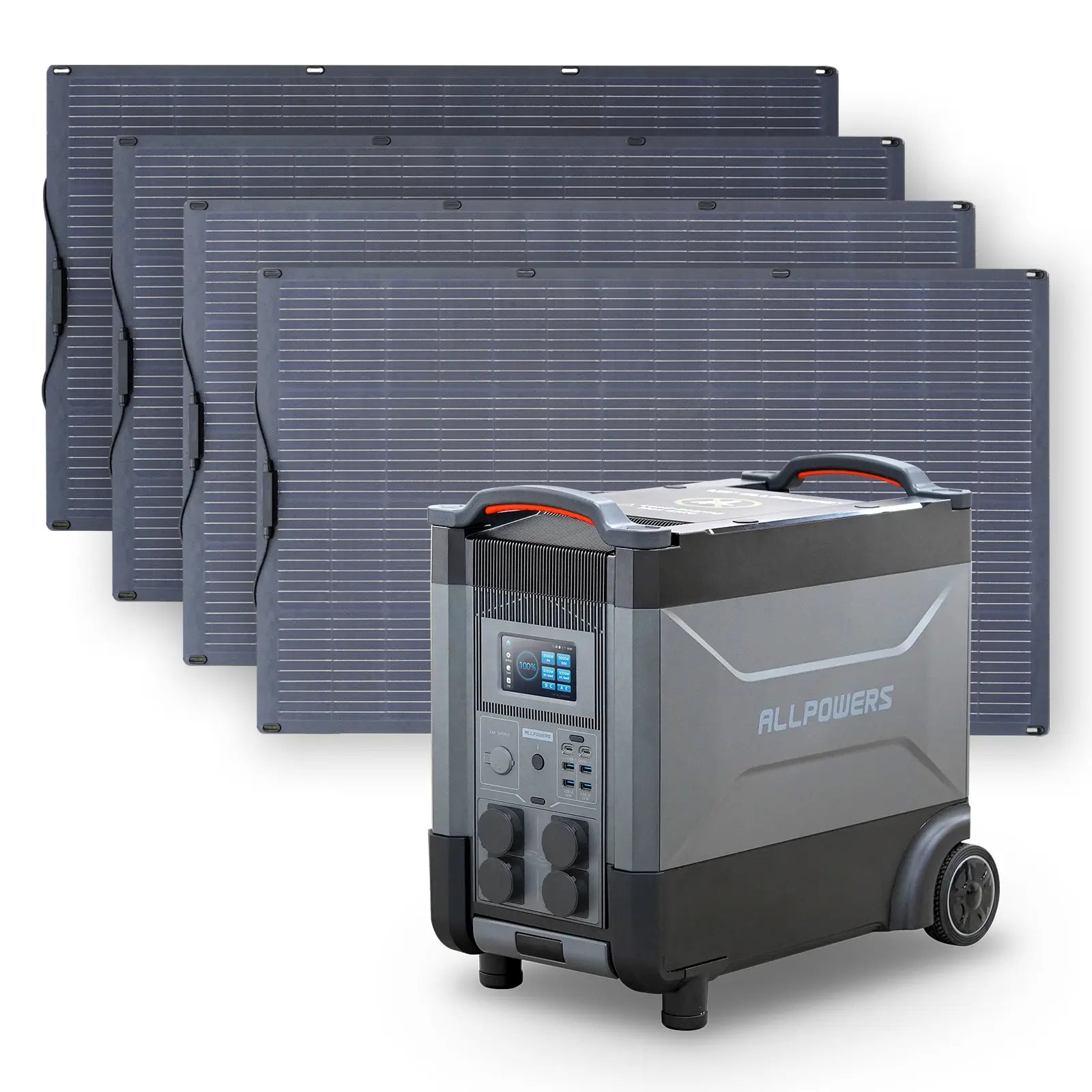 ALLPOWERS Solar Generator Kit 4000W (R4000 + SF200 200W Flexible Solar Panel)