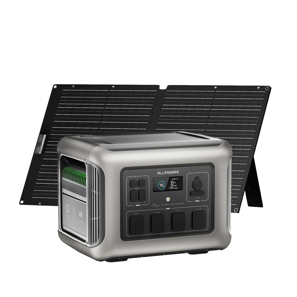 ALLPOWERS R2500-V2 UK Plugs Sockets Portable Power Station 2500W 1920Wh LiFePO4 Battery