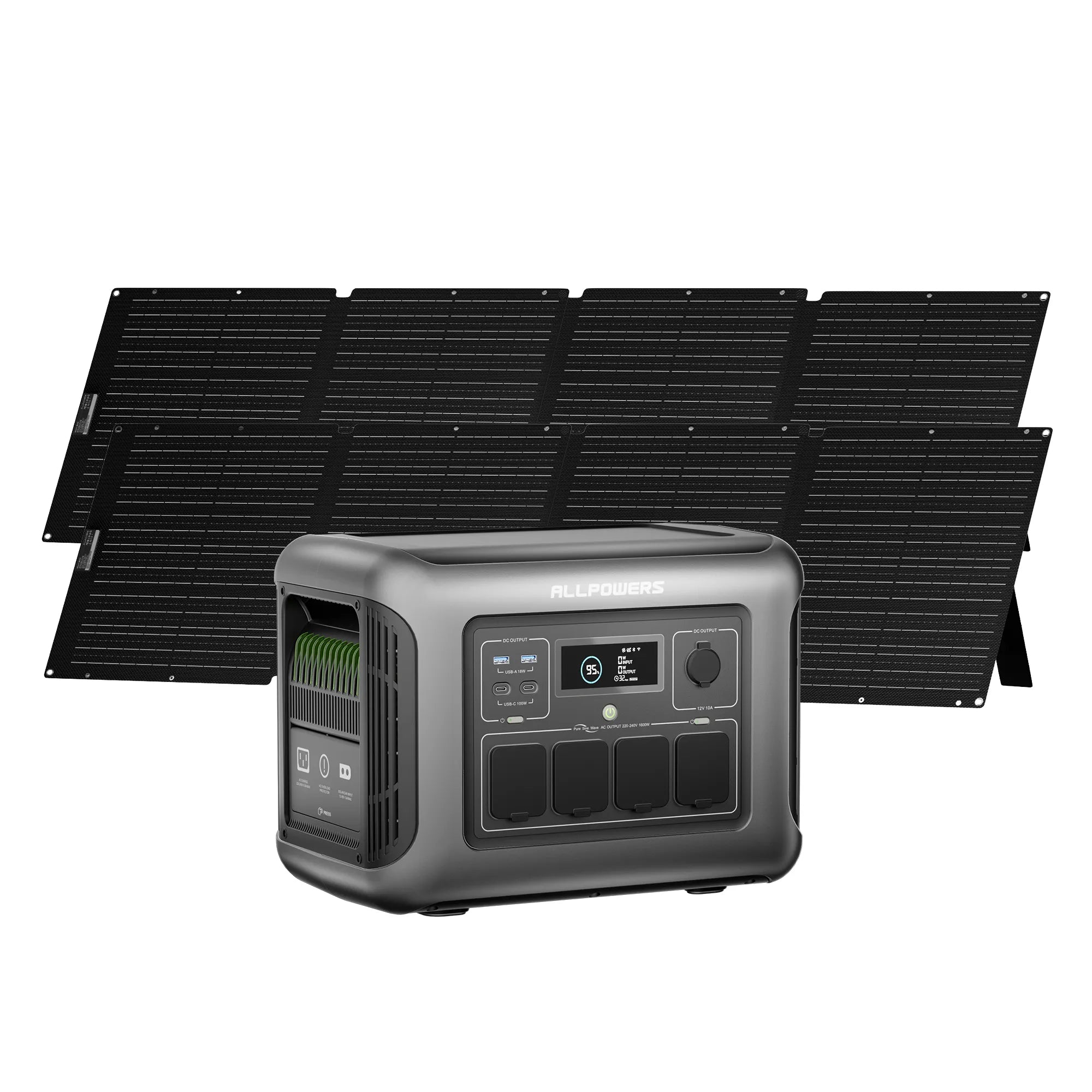 ALLPOWER Solar Generator Kit 1600W (R1500 LITE + SE200 200W Solar Panel)
